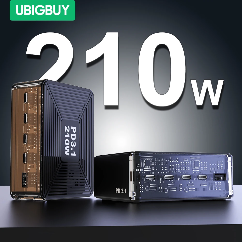 GaN Charger 5-Port Power Delivery PD 3.1 USB C