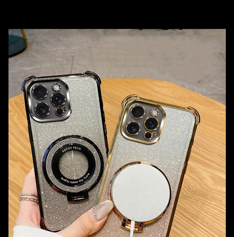 Shockproof Stand Ring Phone Case with Soft Cover