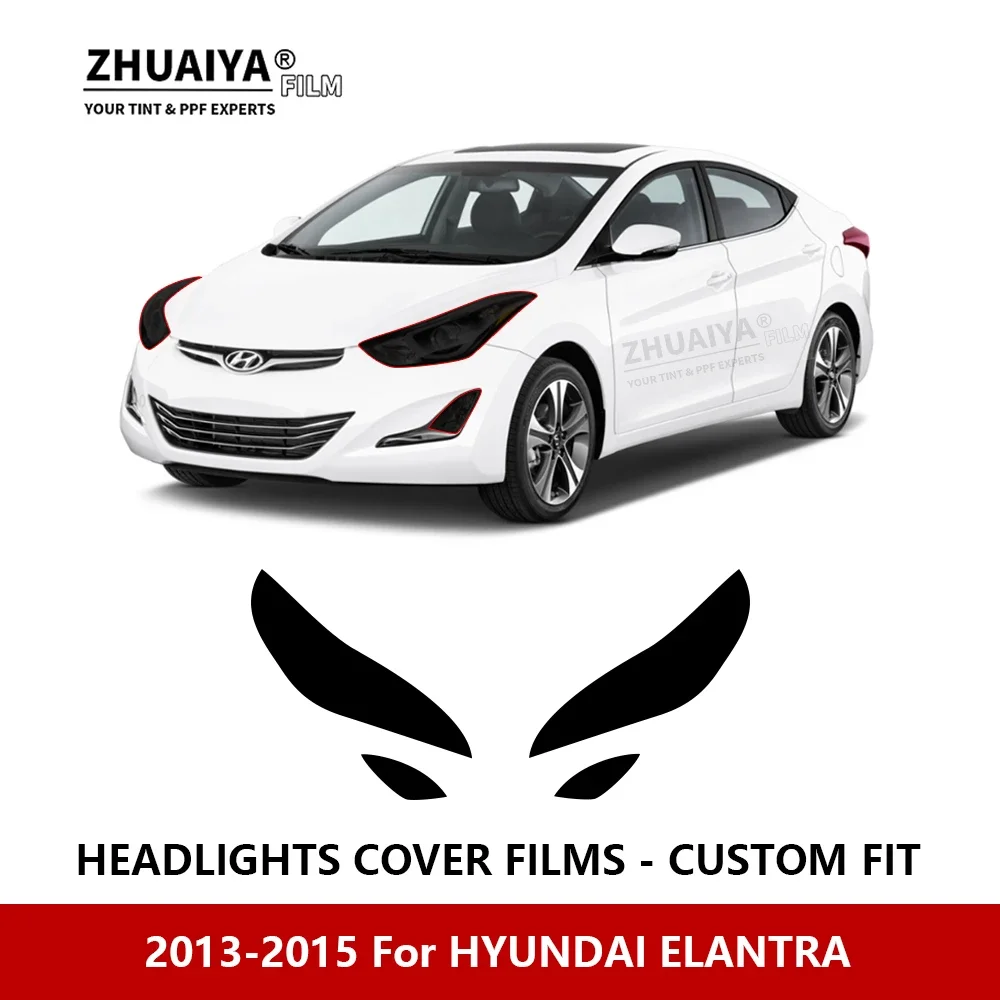 

For HYUNDAI EL ANTRA 2013-2015 Car Exterior Headlight Anti-scratch PPF precut Protective film Repair film stickers Accessories