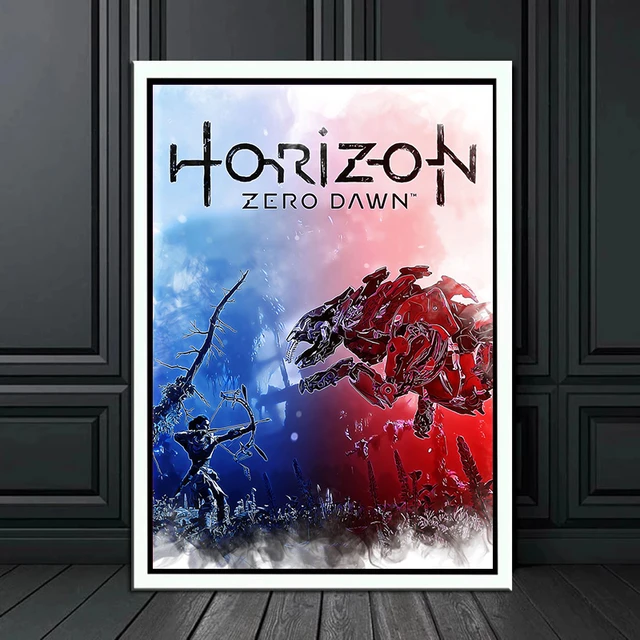 Horizon Zero Dawn, The Frozen Wilds poster, an art print by