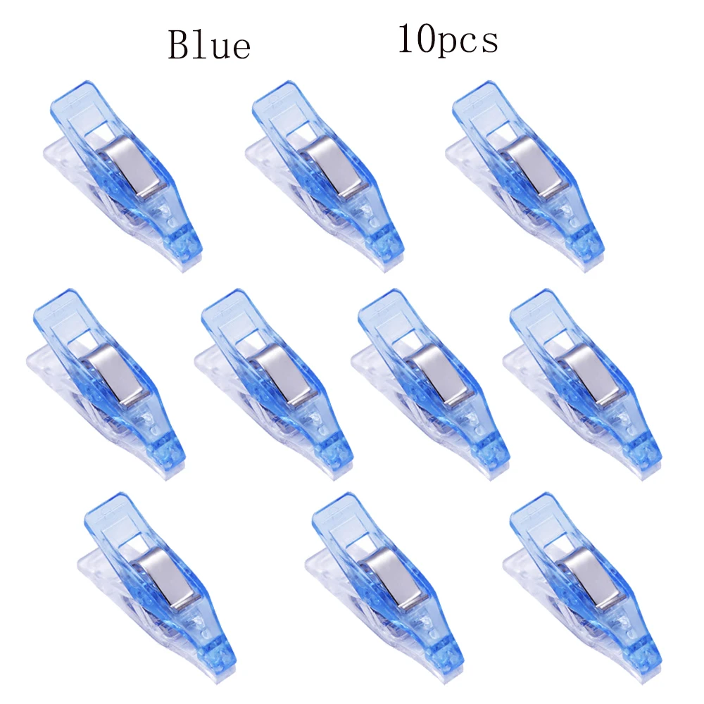 10/30/50Pcs Multipurpose Sewing Clips Colorful Binding Clips Plastic Craft Quilting Clips Sewing Craft Clamps for Sewing Binding 