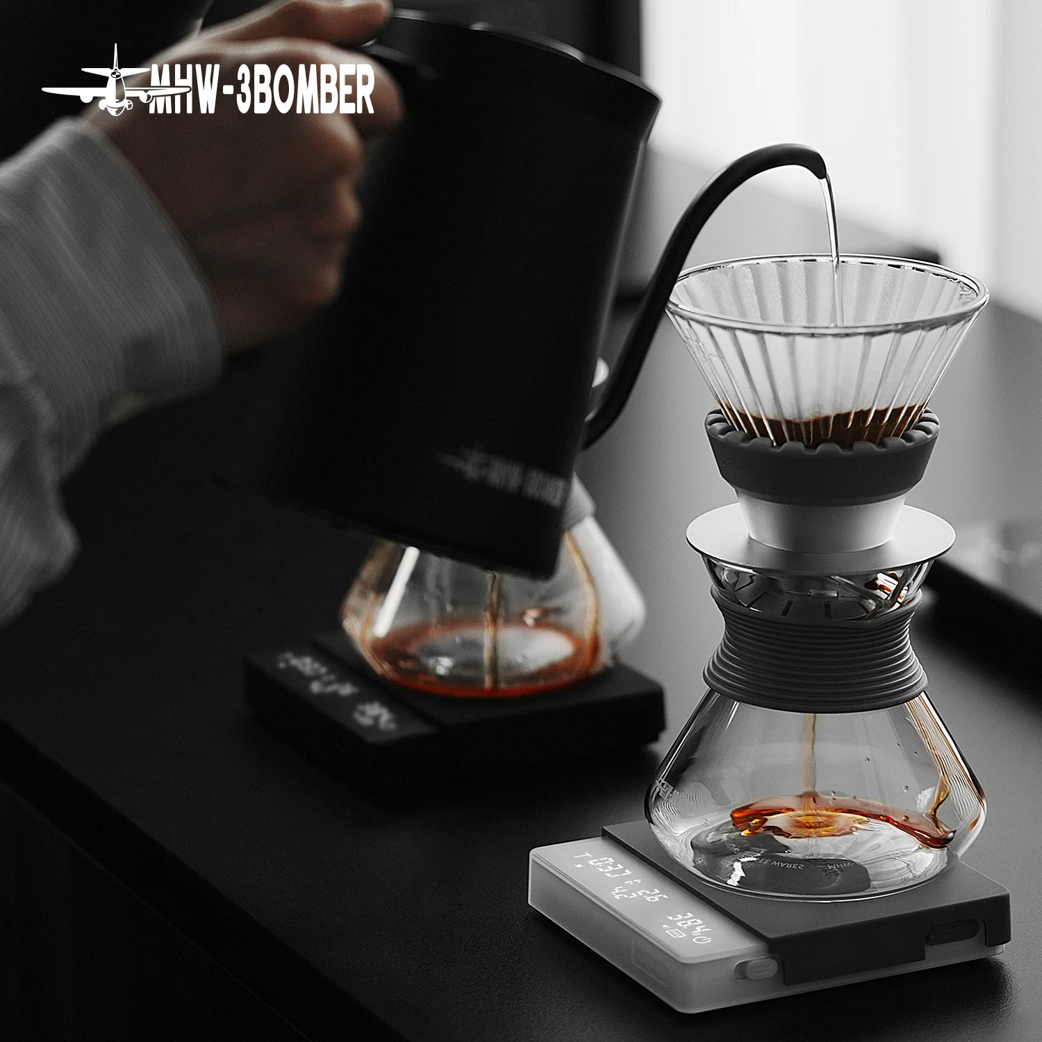 MHW-3BOMBER Digital Kitchen Coffee Scale High Precision Cyclic Rechargeable Espresso thumbnail 7