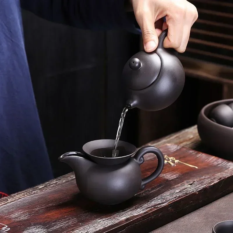 Purple Clay Chinese Kung Fu Tea Set Yixing Teapot Tea Pot Cup Zisha Gaiwan Kettles Ceremony Drinkware Teaware Set
