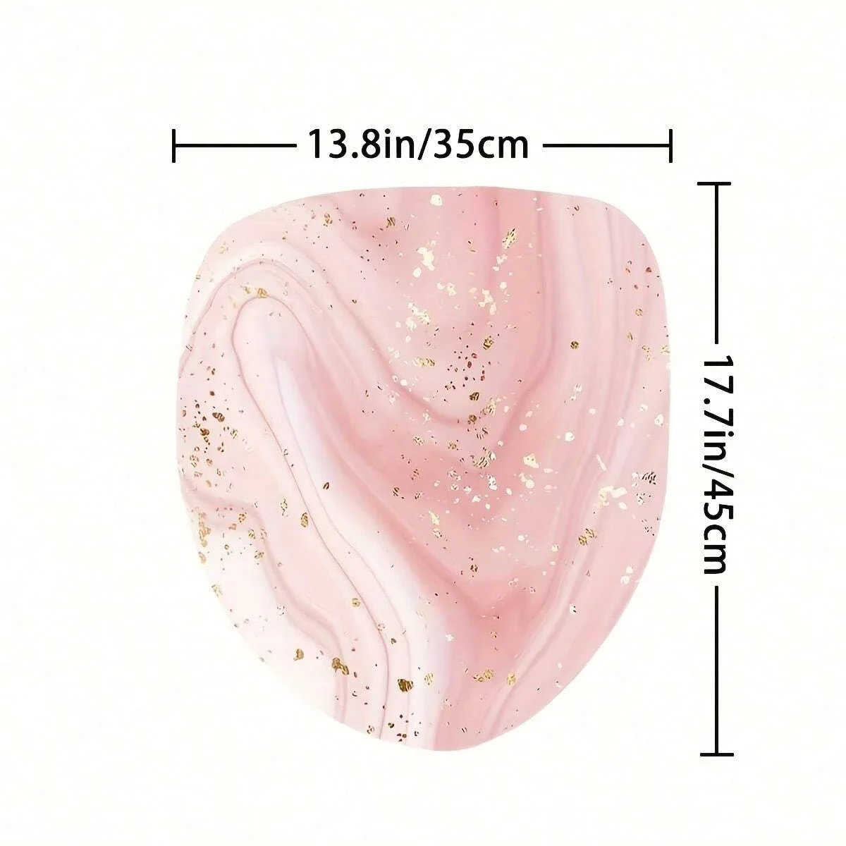 Pink Marble Gilding Shower Curtain Water-resistant