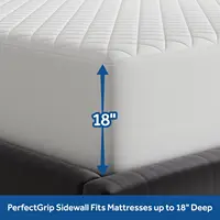 King Size Cotton Mattress Pad, 18-Inch Deep with Stretch Corners, Machine Washable and Hypoallergenic 4