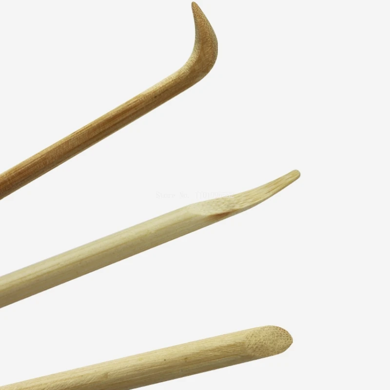 Bamboo Pottery Tools 5 Pieces for Purple Clay Teapot Making Finishing Handle Connecting DIY
