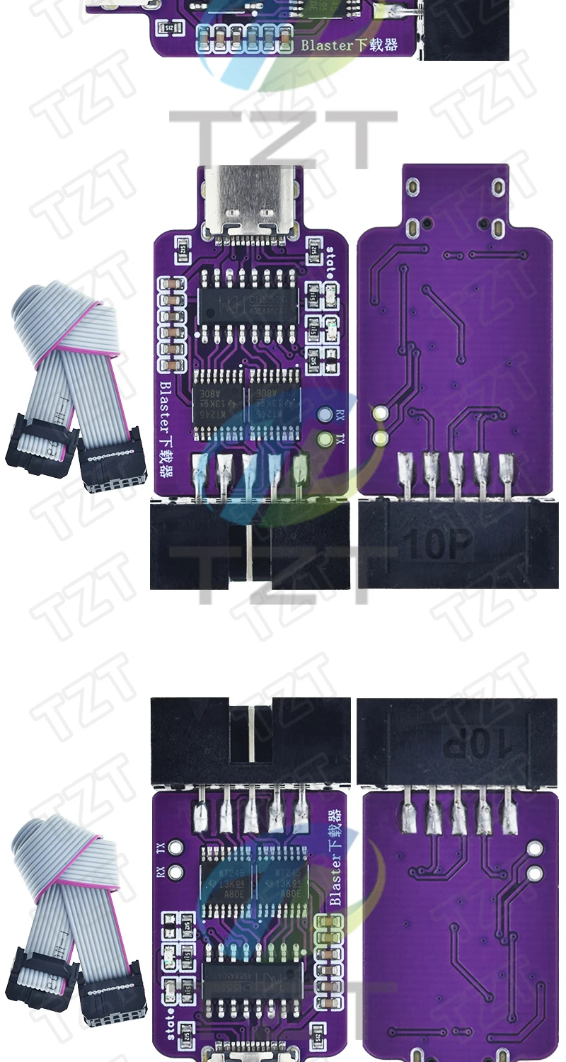 TZT 1/3PCS DC 1,2V-3,3V Typ-C USB Blaster Download-Modul – Detail 3