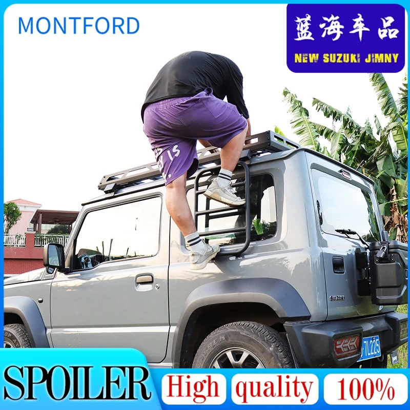 

Suitable for 2019-2021 new Jimny JIMNY JB64 JB74 modified side ladder rear window expansion frame climbing ladder