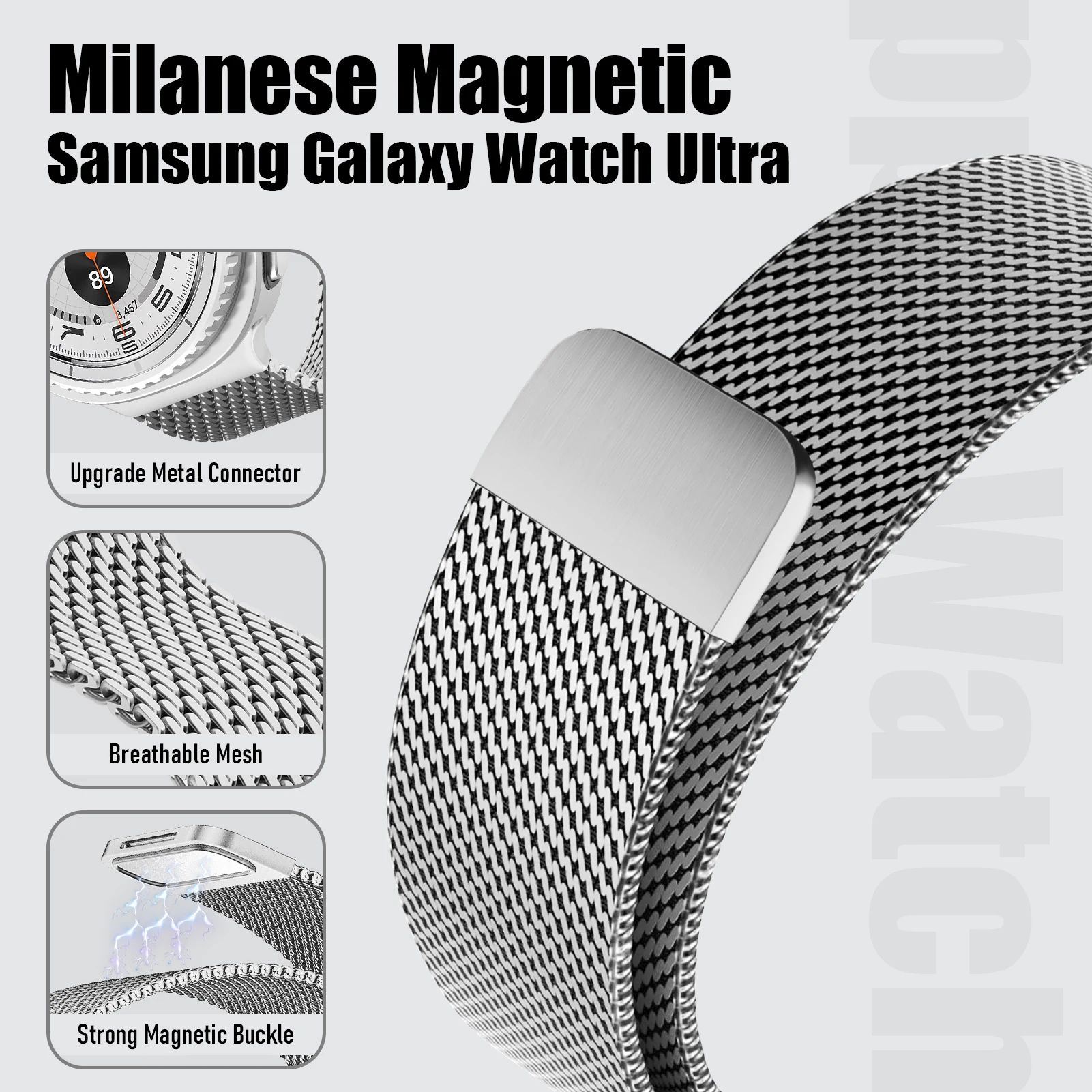 Elegant Magnetic Stainless Steel Milanese Bracelet