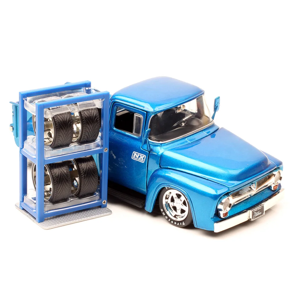 1:24 Scale Diecast Alloy 1956 Ford F100 F-100 Pickup Toys