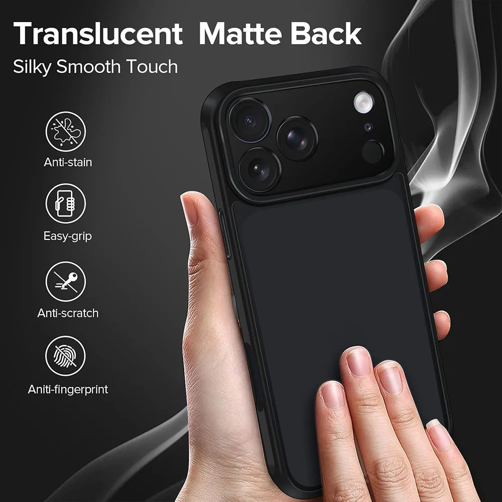 Rugged Shockproof Military-Grade Armor Case with Matte Silicone Finish