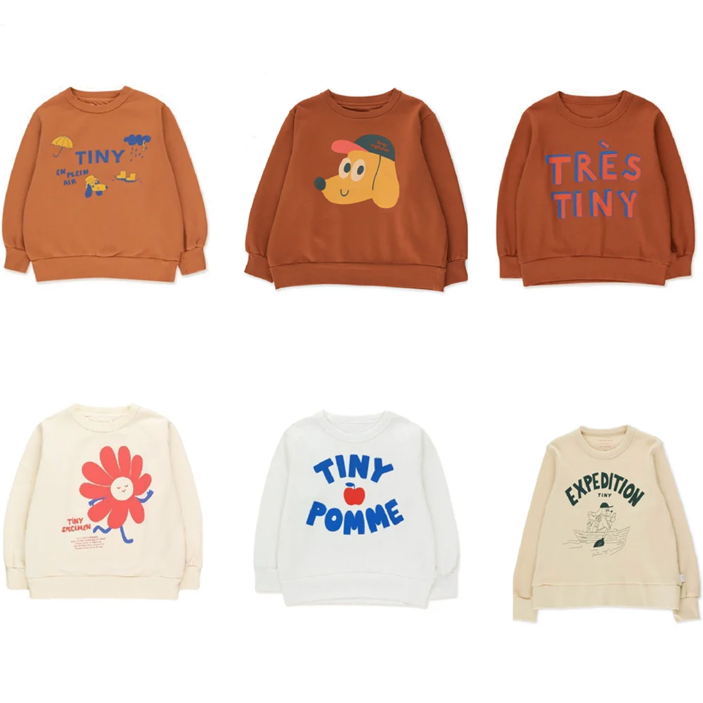 

2022 New Baby Boys Sweatshirts Set Long Sleeve Boy Hoodies TC Children's Sweater Bobo Tops Clothes Print Outwear For Kids Girls