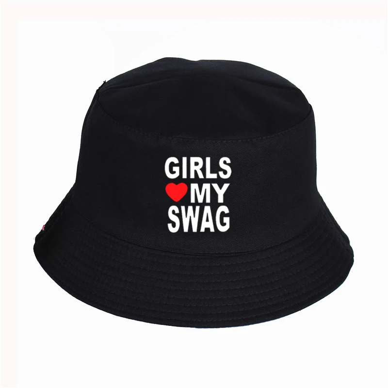 

Funny cap GIRLS LOVE MY SWAG Unisex Bucket Hat Fisherman Caps Unisex Spring Sun Visor Hats
