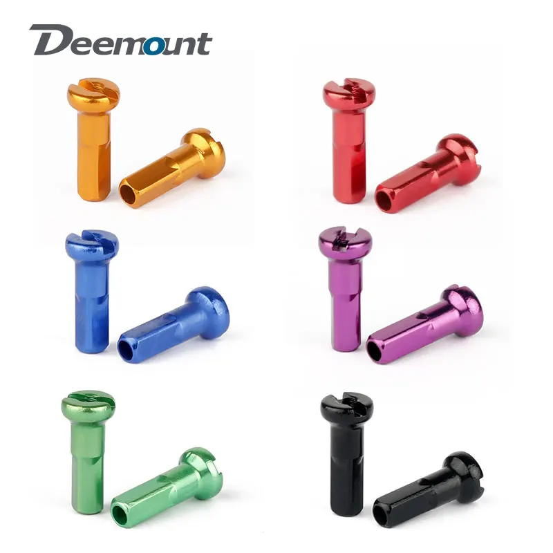 20pcs Aluminum Alloy Spoke Nipples CNCmachined Anodized 14G 14mm MTB