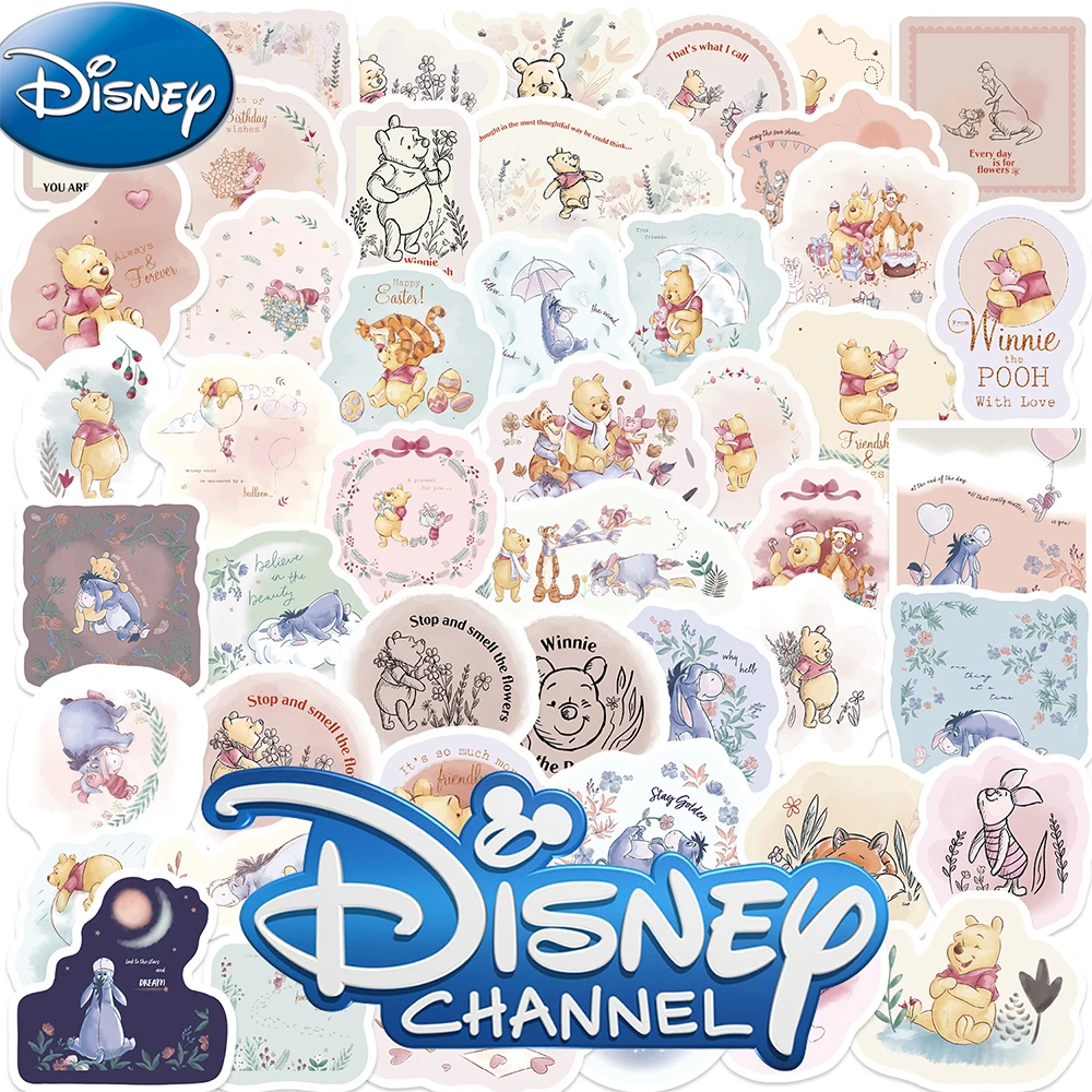 10/30/50pcs Disney Cute Pooh Bear Graffiti Stickers Kawaii Decal Decoration Laptop Notebook Phone Diary Funny Stationery Sticker