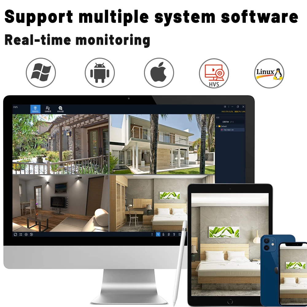 4K IP Camera Module 8MP 30FPS Webcam Board HD No Distortion Lens Human Motion Detection Onvif RTSP Security Protection For Drone 6