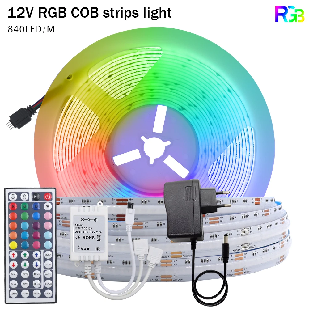 How to connect power LED Tape Strip RGB Lighting 12V Installing 