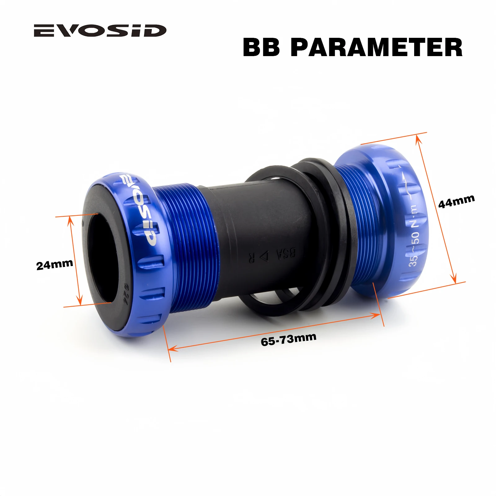 EVOSID MTB Bike Bottom Bracket Road Bicycle BSA Sealed Peilin Central Axis 68-73 Hollowtech Central Movement BB Bike Accessories bicycle bottom bracket