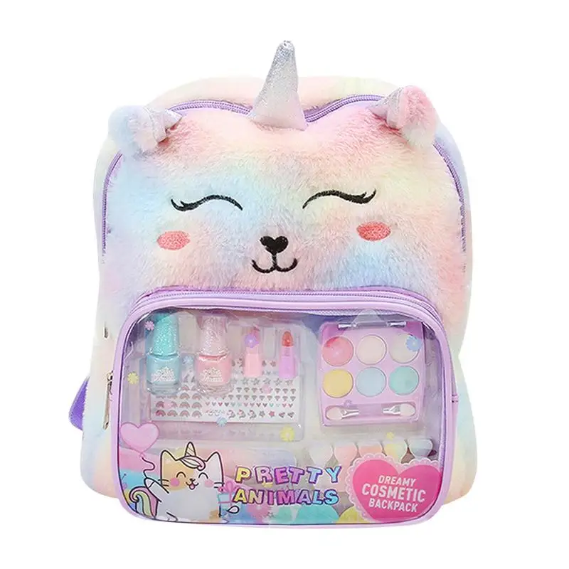 

Kids Makeup For Girl Pretend Makeup Toy Washable Cosmetic Beauty Set For Little Girls Kids Pretend Play With Make Up Bag