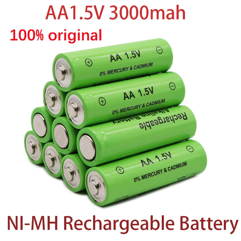 AA1.5V battery, 3000mAh rechargeable battery, lithiumion 1.5V AA