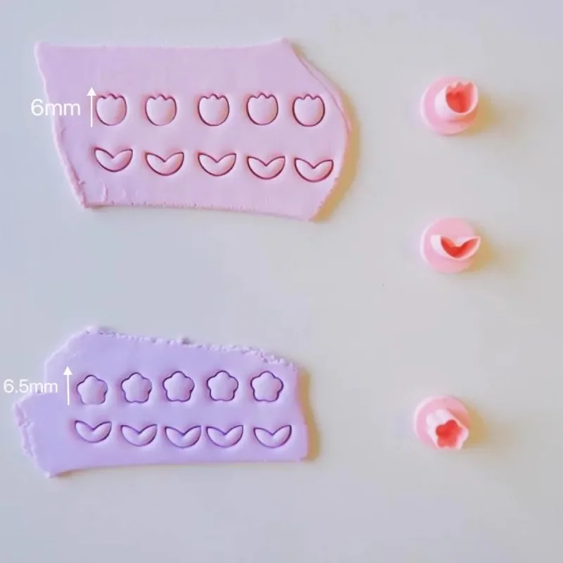 22pcs Mini Clay Cutters Holly Leaves Leaf Flower Lightning Moon Tree Heart Making Molds for DIY Earrings Pendant Decoration
