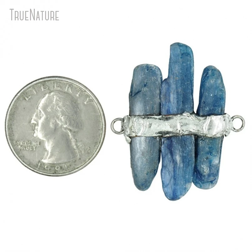 

10Pcs Wholesale Tin Kyanite Soldered Free Form Handmade Connector PC34381
