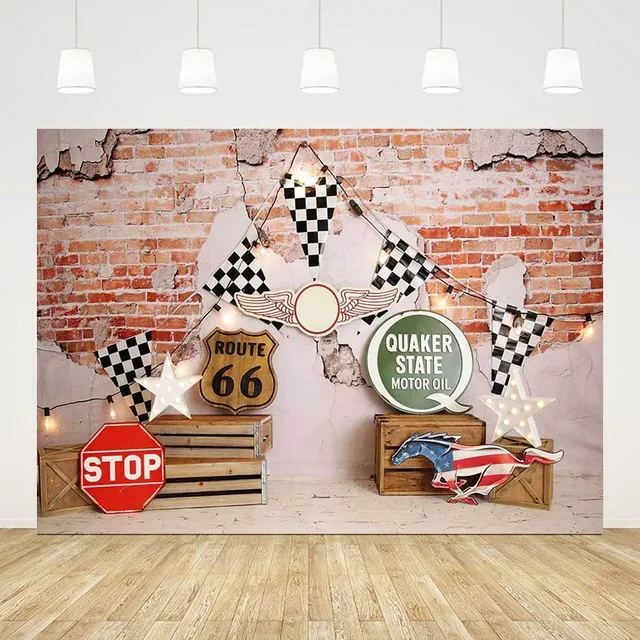 사진촬영에 활기를 더하는 맞춤형 무주름 레이싱용 모텔 배경