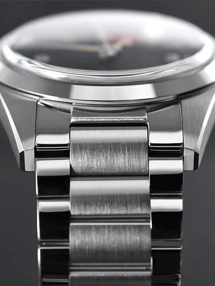 San Martin 38mm Vintage Seamaster 1957 Timepieces Watch Men NH35 Mechanical Wristwatch Bracelet 10Bar Lume Business Reloj SN0113