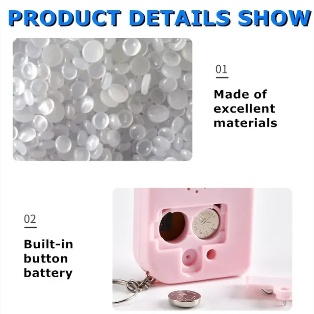 Portable Mini Pocket Classic Game Machine Keychain Ring Anti Lost Retro Nostalgic Kid Handheld Game Console Toys Gaming Player 4