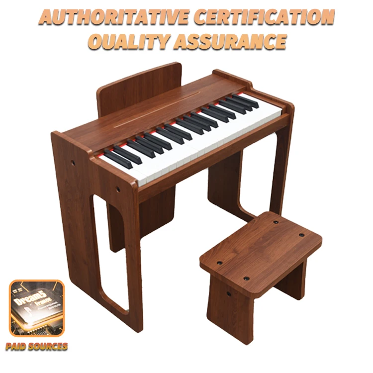 KERID Wooden Digital Portable Mini Piano Keyboard Musical Instruments Kid 37 Keys Electronic Piano Suitable For Children