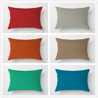 Polyester linen anti-linen rectangular cushion cover 30x50cm double-sided polyester pillowcase decorative sofa cushion pillowcas 1