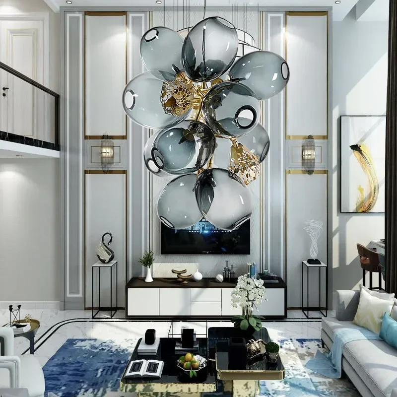 

Modern Lustre Glass Led Pendant Lights Living Dining Room Chandeliers Lighting Home Decor Bedroom Kitchen Hanging Lamp Luminaria