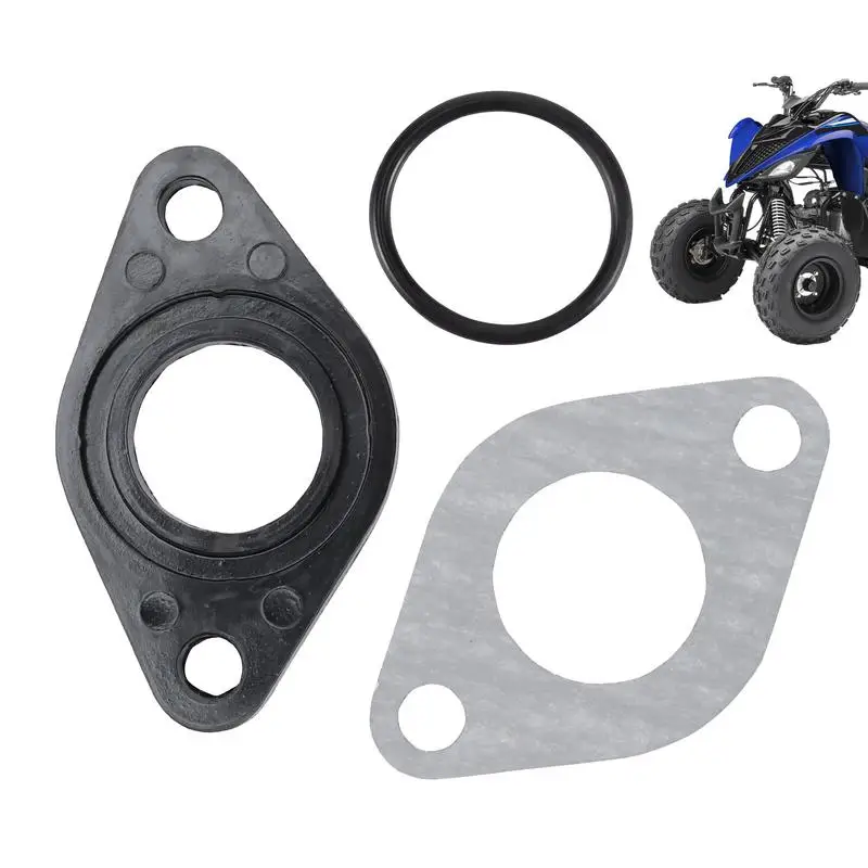 1 Set Gasket Carburetor Intake Manifold Gaskets Rubber Replacement Spacer Seal Prevent Screw With O Ring  for Scooter Motorcycle