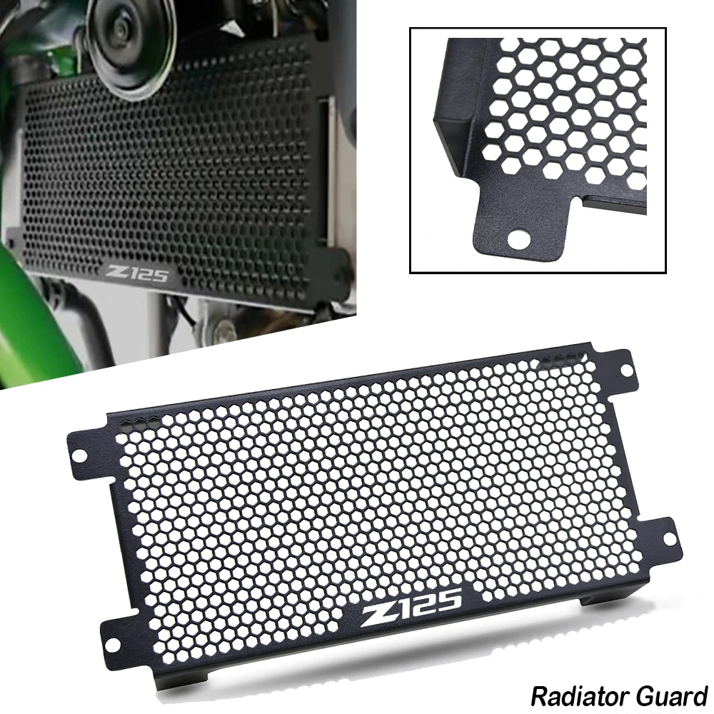 

Мотоциклетная решетка радиатора Ninja125 Z125, защитная крышка для Kawasaki Ninja 125 Z 125 2019 2020 2021 2022 2023