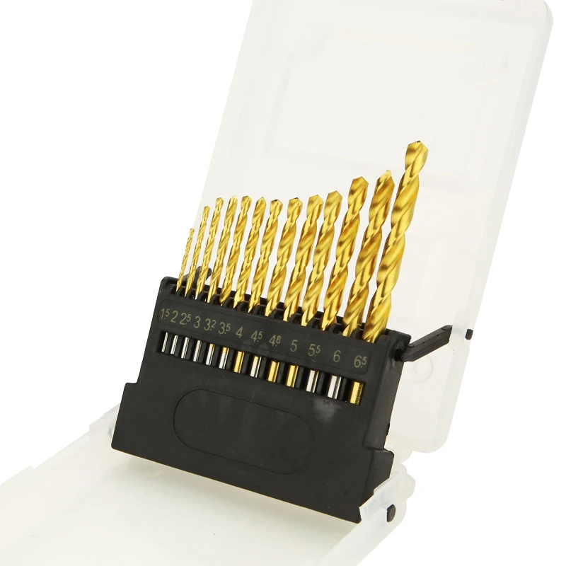 Carbide drill bits ABAOTE titanium twist drill HSS high speed steel drill set power tools 1.5-6.5MM 1.0-13mm twist for metal bit set
