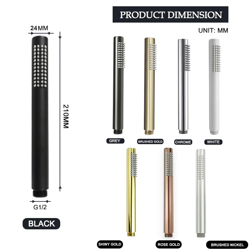 Bath Showerhead Brass Handheld Shower Head for Bathroom