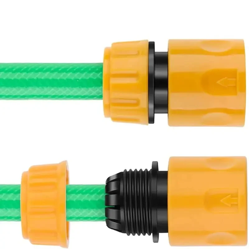 Hose Connector 6 Pcs Garden Quick 1/2&rdquo; End Double Male Hose Coupling Joint Adapter Extender Set For Pipe Tube
