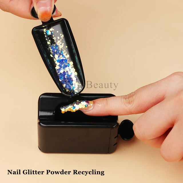 Nail Powder Recycling Box Double Layer Dip Powder Storage Organizer Dust  Collector Glitter Sequin Rhinestones Container NLS-CF - AliExpress