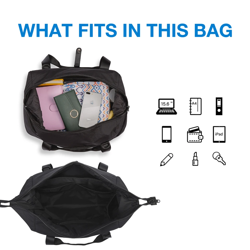 Borsa BAGSMART Donna - Grande E Impermeabile Per Sport, Viaggi E Yoga - Foto 8