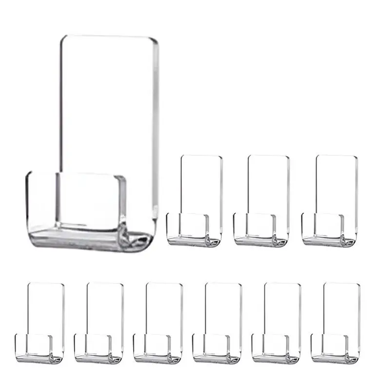 

Wall Mounted Clear Record Shelves 10 Pack Acrylic Display Record Wall Shelf Vinyl Acrylic Mount Display Shelves Storage holder