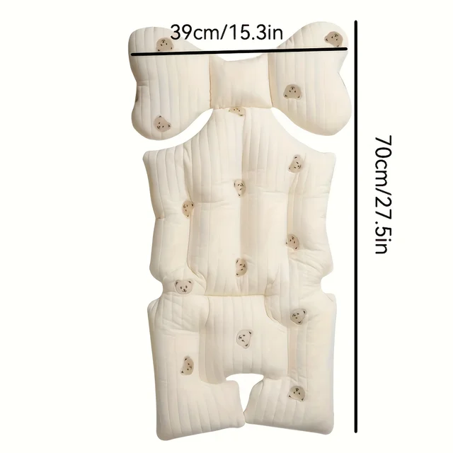 Coussin de siège de poussette épais pour bébé, tapis de doublure de voiture, matelas de chariot respirant en coton, accessoires de landau pour nouveau-né 3 Coussin de siège de poussette épais pour bébé, tapis de doublure de voiture, matelas de chariot respirant en coton, accessoires de landau pour nouveau-né 3