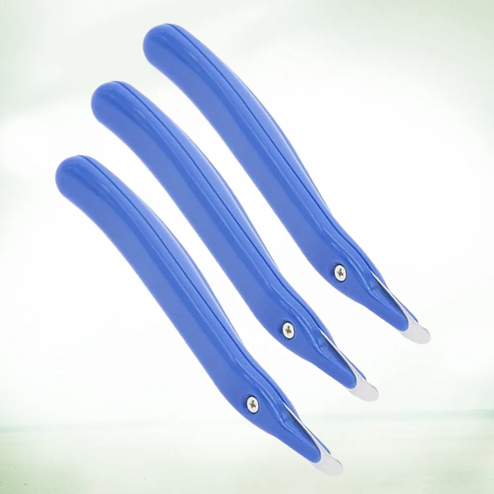 3Pcs 범용 스테이플 리무버 견고한 철제 플라스틱 구조 간편한 작동 손상 없는 스테이플 추출 휴대용 사무용 도구