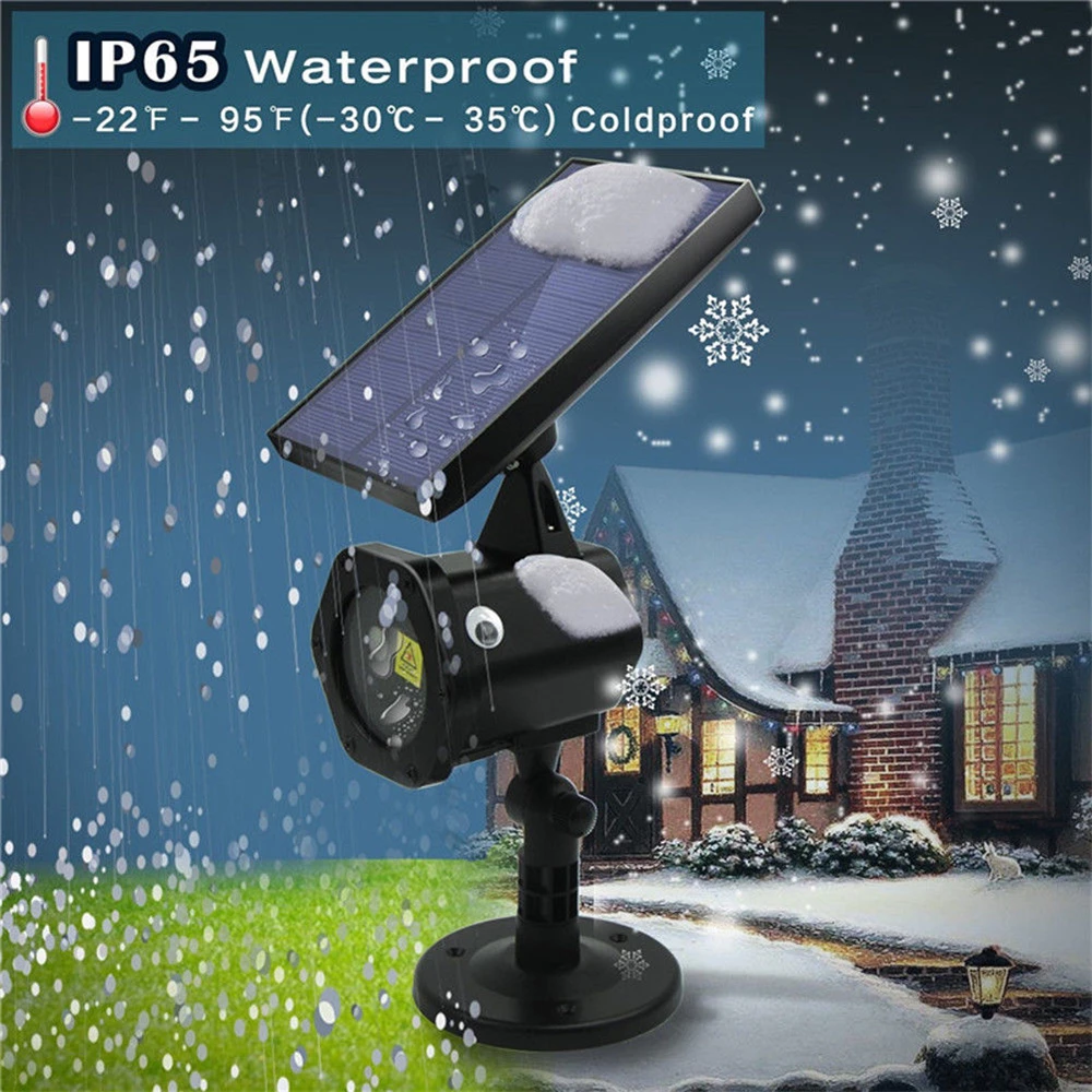 LED Laser Projektor Solar USB Outdoor wasserdicht Rasen Licht Laserlicht  Weihnachts feier Lichter Landschaft Projektor Lampe