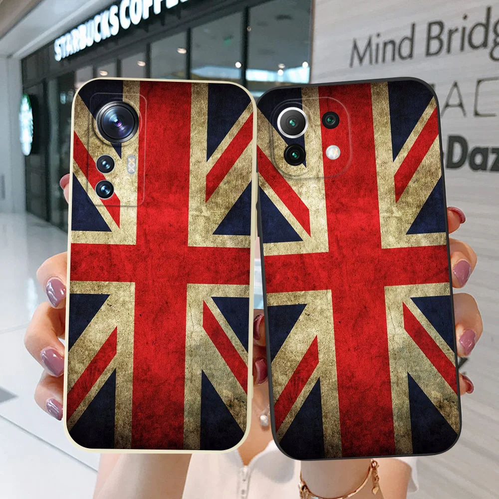 Custodia Per Telefono Per Xiaomi Redmi Note 12 4G Pro Plus 5G Discovery Turbo Uk Retro Flag