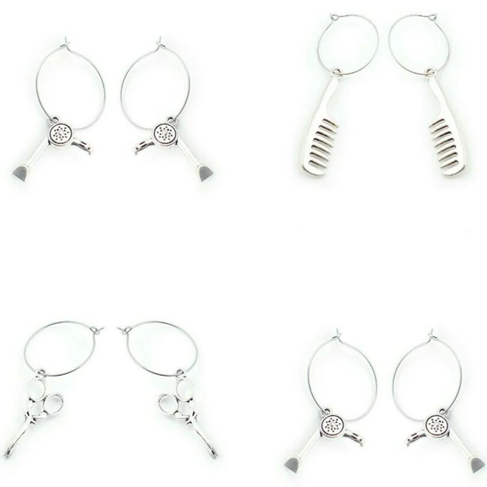 Newest Trendy HAIRDRESSERS Punk style Scissors Drop Earrings for Women