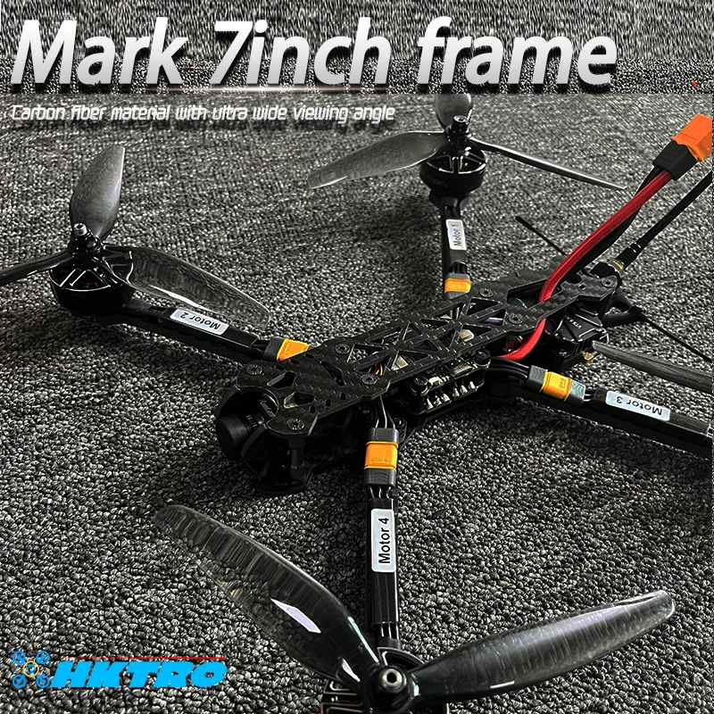 Gemfan 51466 프로펠러 BAYCK 915 리시버 부품, 마크 7 인치 프레임 키트, F405 FC 60A 4in 1 ESC FPV R2810 900KV 3-6S 브러시리스 모터