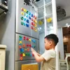 Magnetic Learning Alphabet Letters Plastic Refrigerator Stickers, Toddlers, Kids Learning Spelling Counting Early Education Toys 2