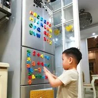 Magnetic Learning Alphabet Letters Plastic Refrigerator Stickers, Toddlers, Kids Learning Spelling Counting Early Education Toys 2
