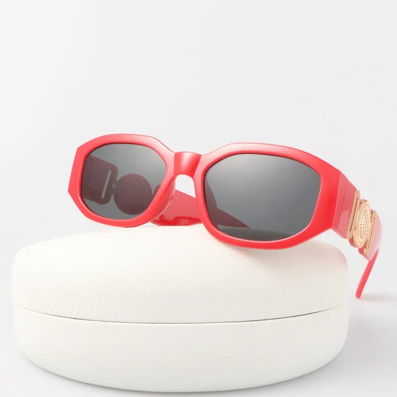Quadrat Unregelmäßige Vintage Sonnenbrille Mann Marke Designer Freien Sonnenbrille Männlichen Mode Polygon Candy Farben Oculos De Sol – Detail 1