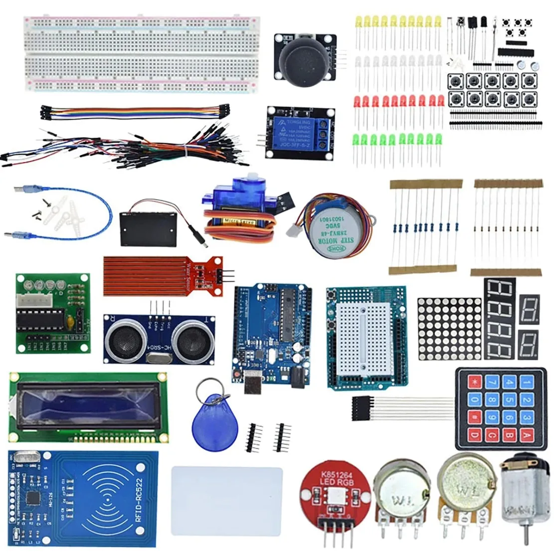 

For UNO R3 Project Most Complete Starter Kit 1602 LCD Display CD with Many Accessories for Uno R3 Arduino